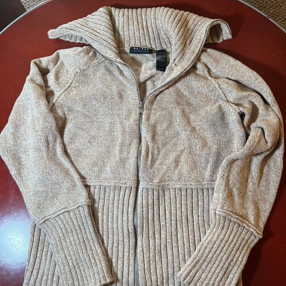 Liz-claiborne Women's Tan and Brown Jumper